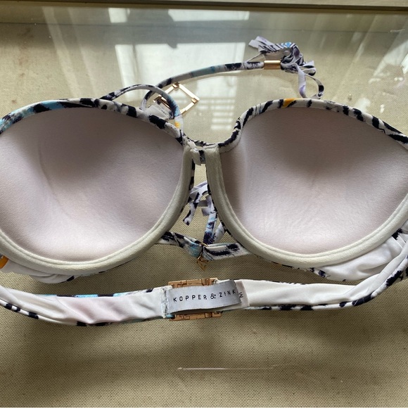 Kopper&Zink bra top with stripe size M (fit 34B) - Picture 2 of 5